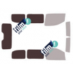 Kit film solaire Toyota ProAce (2) Compact 4/5 portes (depuis 2016) vitres fixes et hayon fixe