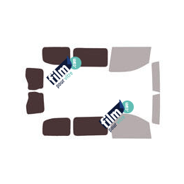 Kit film solaire Toyota ProAce (2) Compact 5/6 portes (depuis 2016) vitres fixes et 2 portes arrières avec essuies glaces