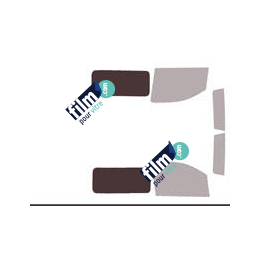 Kit film solaire Toyota ProAce (2) Standard / Long Utilitaire 5/6 portes (depuis 2016) 2 vitres latérales fixes