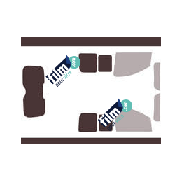 Kit film solaire Peugeot Expert (2) Utilitaire 4/5 portes (2007 - 2017) vitres ouvrantes et hayon