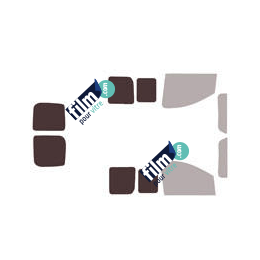 Kit film solaire Peugeot Expert (2) Utilitaire 5/6 portes (2007 - 2017) 2 vitres coulissantes et 2 portes arrières