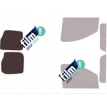 Kit film solaire Toyota ProAce (1) Utilitaire 4/5/6 portes (2007 - 2017) 2 portes arriéres avec essuies glaces
