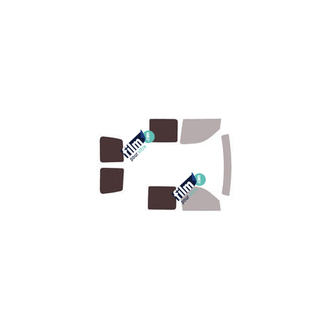 Kit film solaire Peugeot Partner (1) Utilitaire 4 portes (1996 - 2008) sans porte latérale 2 vitres latérales et 2 portes arrières