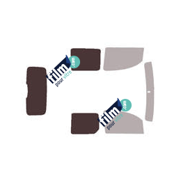 Kit film solaire Nissan Kubistar (2) Utilitaire 4 portes (depuis 2008) 1 porte latérale, 2 vitres et hayon