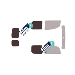 Kit film solaire Renault Kangoo (2) Utilitaire 6 portes (depuis 2008) 2 portes latérales, 2 vitres et 2 portes arrières