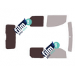 Kit film solaire Renault Kangoo (2) Utilitaire 5 portes (depuis 2008) 2 portes latérales, 2 vitres et hayon