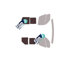 Kit film solaire Renault Master (3) L1 / L2/ L3/ L4 Utilitaire 5 portes (depuis 2010) 1 porte latérale et vitres coulissantes