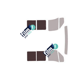 Kit film solaire Nissan Interstar (1) Utilitaire 5 portes (1997 - 2010) 1 porte latérale et vitres coulissantes