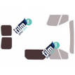 Kit film solaire Opel Vivaro (2) Utilitaire 5 portes (depuis 2014) 1 porte latérale, 1 vitre fixe à droite et 2 portes arriéres