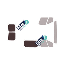 Kit film solaire Opel Vivaro (2) Utilitaire 5 portes (depuis 2014) 1 porte latérale, 1 vitre fixe à droite et 2 portes arriéres