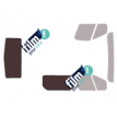 Kit film solaire Opel Vivaro (2) Utilitaire 4 portes (depuis 2014) 1 porte latérale, 1 vitre fixe à droite et hayon