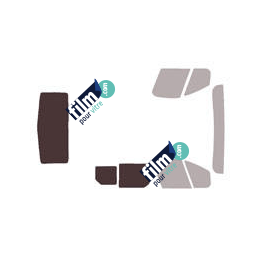 Kit film solaire Opel Vivaro (2) Utilitaire 4 portes (depuis 2014) 1 porte latérale, 1 vitres coulissante à droite et hayon