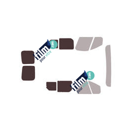 Kit film solaire Renault Trafic (3) Utilitaire 5/6 portes (depuis 2014) 2 vitres coulissantes et 2 portes arrières