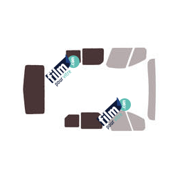 Kit film solaire Renault Trafic (3) Utilitaire 4/5 portes (depuis 2014) 2 vitres coulissantes et hayon