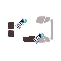 Kit film solaire Opel Vivaro (1) Utilitaire 5 portes (2002 - 2015) 1 vitre coulissante à droite et 2 portes arrières