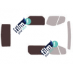 Kit film solaire Opel Vivaro (1) Utilitaire 4 portes (2002 - 2015) 2 vitres fixes et hayon