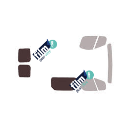 Kit film solaire Opel Vivaro (1) Utilitaire 5 portes (2002 - 2015) 1 vitre fixe à droite et 2 portes arrières