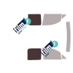 Kit film solaire Volkswagen Caddy (4) Utilitaire 4/5/6 portes (2016 - 2020) 2 vitres fixes