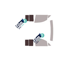 Kit film solaire Volkswagen Caddy (4) Utilitaire 5/6 portes (2016 - 2020) vitres coulissantes