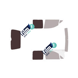 Kit film solaire Volkswagen Caddy (3) Utilitaire 4/5 portes (2004 - 2016) 2 vitres fixes et hayon