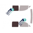 Kit film solaire Volkswagen Caddy (3) Utilitaire 4/5/6 portes (2004 - 2016) 2 vitres fixes