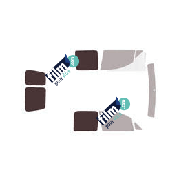 Kit film solaire Volkswagen Caddy (3) Utilitaire 5/6 portes (2004 - 2016) 2 vitres fixes et 2 portes arrières