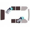 Kit film solaire Volkswagen Transporter T4 (4) Utilitaire 4/5 portes (1990 - 2003) 2 vitres coulissantes et hayon