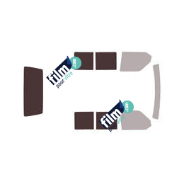 Kit film solaire Volkswagen Transporter T4 (4) Utilitaire 4/5 portes (1990 - 2003) 2 vitres coulissantes et hayon