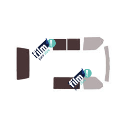 Kit film solaire Volkswagen Transporter T4 (4) Utilitaire 4/5 portes (1990 - 2003) 1 vite fixe à droite, 1 vitre coulissante à gauche et hayon