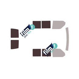 Kit film solaire Volkswagen Transporter T4 (4) Utilitaire 5/6 portes (1990 - 2003) 2 vitres coulissantes et 2 portes arrières