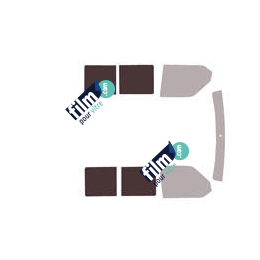 Kit film solaire Volkswagen Transporter T4 (4) Utilitaire 4/5/6 portes (1990 - 2003) 2 vitres coulissantes