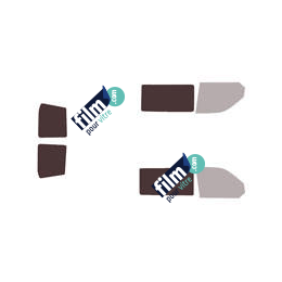 Kit film solaire Volkswagen Transporter T5 (5) Utilitaire 4/5 portes (2003 - 2015) 1 porte latérale, 2 vitres fixes et 2 portes arrières