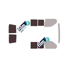 Kit film solaire Volkswagen Transporter T6 (6) Utilitaire 6 portes (depuis 2015) 2 portes latérales, 2 vitres coulissantes et 2 portes arrières