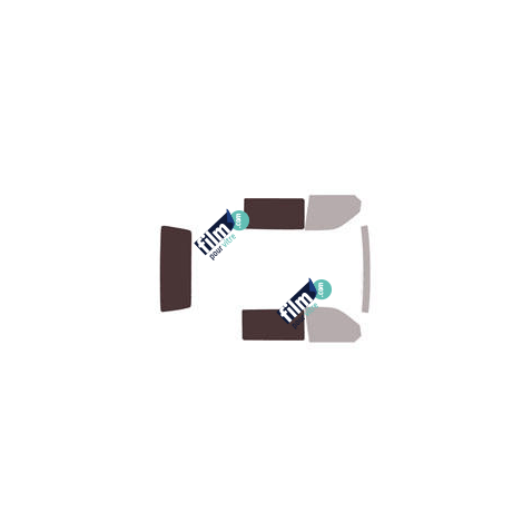 Kit film solaire Volkswagen Transporter T6 (6) Utilitaire 4 portes (depuis 2015) 1 porte latérale, 2 vitres fixes et hayon