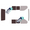 Kit film solaire Volkswagen Transporter T6 (6) Utilitaire 4 portes (depuis 2015) 1 porte latérale, vitres coulissantes et hayon
