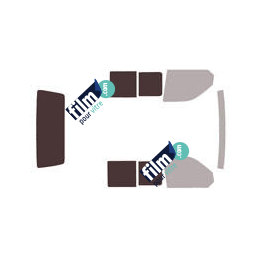 Kit film solaire Volkswagen Transporter T6 (6) Utilitaire 4 portes (depuis 2015) 1 porte latérale, vitres coulissantes et hayon