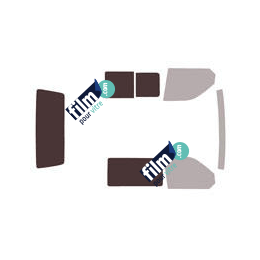 Kit film solaire Volkswagen Transporter T6 (6) Utilitaire 4 portes (depuis 2015) 1 porte latérale, 1 vitre fixe à droite, 1 vitre coulissante à gauche et hayon