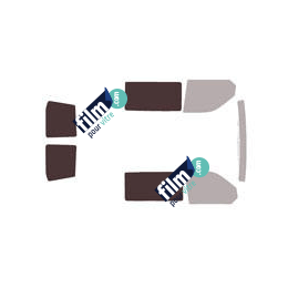 Kit film solaire Volkswagen Transporter T6 (6) Utilitaire 5 portes (depuis 2015) 1 porte latérale, vitres fixes et 2 portes arrières