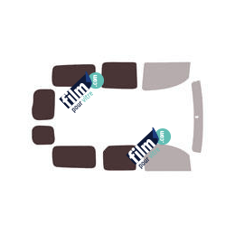 Kit film solaire Renault Kangoo (2) Maxi Vitrée 5 portes (depuis 2010) 1 porte latérale et 2 portes arrières