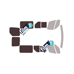 Kit film solaire Renault Master (3) L1 6 portes (depuis 2010) 2 portes latérales avec vitres ouvrantes