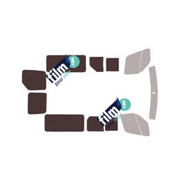 Kit film solaire Renault Master (3) L2 5 portes (depuis 2010) 1 porte latérale avec vitres ouvrantes