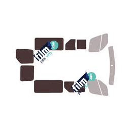 Kit film solaire Renault Master (3) L2 6 portes (depuis 2010) 2 portes latérales avec vitres ouvrantes