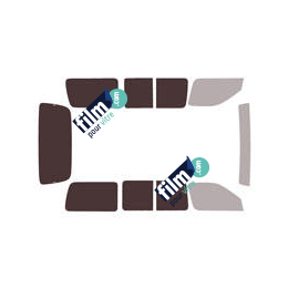 Kit film solaire Toyota Hiace (4) 4 portes (1995 - 2006) avec hayon et 2 vitres arrières fixes