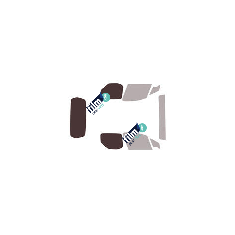 Kit film solaire Peugeot Partner (2) Utilitaire 3 portes (2008 - 2018) sans porte latérale, 2 vitres latérales et hayon