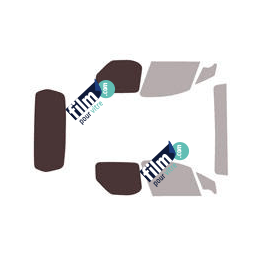 Kit film solaire Peugeot Partner (2) Utilitaire 3 portes (2008 - 2018) sans porte latérale, 2 vitres latérales et hayon