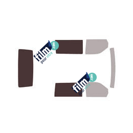 Kit film solaire Mercedes-Benz Vito (1) Utilitaire 4 portes (1996 - 2003) 1 porte latérale, 2 vitres fixes et hayon