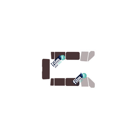 Kit film solaire Ford Transit (4) Court 5 portes (2000 - 2013) vitres fixes, 2 portes latérales et hayon