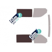 Kit film solaire Volkswagen Transporter T6 (6) Utilitaire 5/6 portes (depuis 2015) 2 portes latérales, vitres fixes