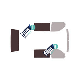 Kit film solaire Volkswagen Transporter T6 (6) Utilitaire 5 portes (depuis 2015) 2 portes latérales, 2 vitres fixes et hayon