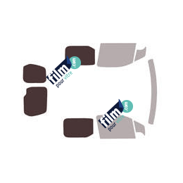 Kit film solaire Peugeot Partner (3) Utilitaire 6 portes (depuis 2018) 2 portes latérales vitres fixes et 2 portes ar, avec essuies glaces